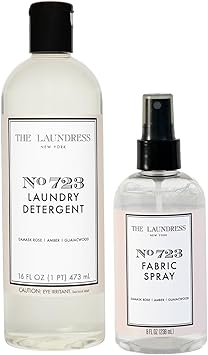 The Laundress进口代理批发 The Laundress No. 723 洗衣粉和织物喷雾套装、礼品套装、玫瑰香味、织物护理套装