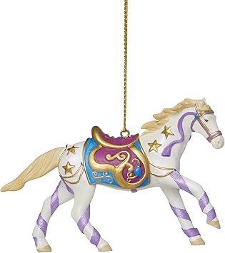 Enesco进口代理批发 Enesco The Trail of Painted Ponies 星光舞蹈悬挂装饰品，2.35 英寸，多色