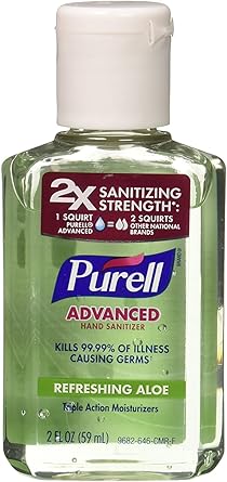 Purell进口代理批发 Purell 高级洗手液清爽芦荟 2 盎司