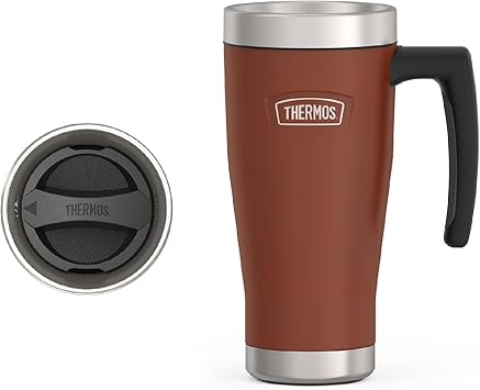 THERMOS进口代理批发 THERMOS，ICON 系列，不锈钢马克杯，马鞍形，16 盎司