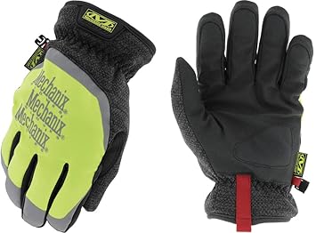 Mechanix Wear进口代理批发 Mechanix Wear Mechanix ColdWork Hi-Viz FastFit D5-360 冬季手套（XL，黄色）