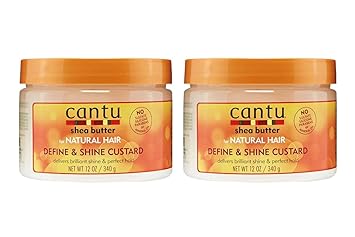 酷牌库|商品详情-Cantu进口代理批发 Cantu 乳木果油天然秀发亮泽乳霜 12 盎司（340 克）-（2 包）