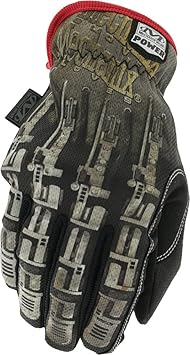 酷牌库|商品详情-Mechanix Wear进口代理批发 Mechanix Wear Power Print 机器人手套（加大号，黑色）（2 件装）