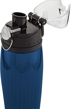 酷牌库|商品详情-THERMOS进口代理批发 Thermos 10792 水瓶带水表，午夜蓝，710 毫升