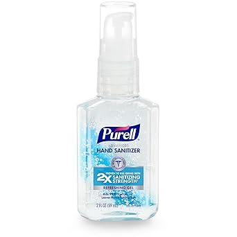 Purell进口代理批发 PURELL 高级洗手液清爽凝胶，清新香味，2 液量盎司旅行装泵瓶（1 件装）3050-24-CMR