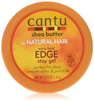 Cantu进口代理批发 Cantu 乳木果油边缘保持凝胶额外定型 2.25 盎司（66 毫升）（2 包）