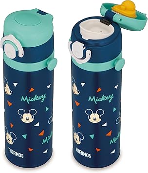 酷牌库|商品详情-THERMOS进口代理批发 Thermos JOI-500DS NVY 真空隔热儿童移动马克杯 0.5L 米奇海军蓝适合孩子上学或上学