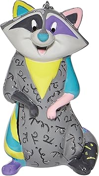 Enesco进口代理批发 Enesco Disney by Romero Britto Pocahontas Meeko 微型雕像，3.15 英寸，多色