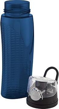 酷牌库|商品详情-THERMOS进口代理批发 Thermos 10792 水瓶带水表，午夜蓝，710 毫升