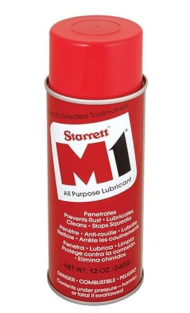 Starrett进口代理批发 Starrett M1 工业品质多用途润滑剂，12 盎司