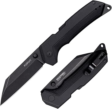 Cold Steel进口代理批发 Cold Steel Karve 3.75 英寸 AUS10A 锋利刀片 4.875 英寸 G-10 手柄日常携带户外战术折叠刀带 Atlas 锁