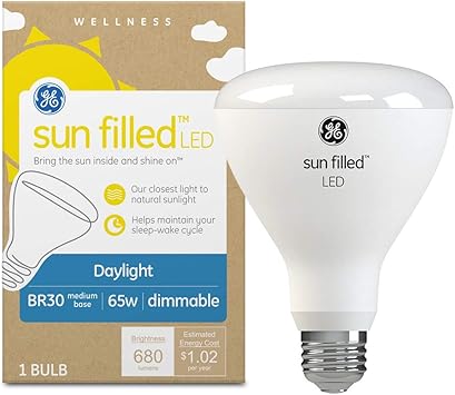 酷牌库|商品详情-GE进口代理批发 GE 阳光 LED 灯泡，65 瓦，日光，BR30 室内泛光灯（1 件装）