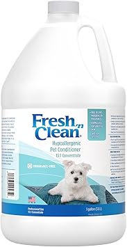 PetAg进口代理批发 Pet-Ag Fresh 'n Clean 低过敏性宠物护发素（15:1 浓缩液） - 1 加仑 - 专为敏感肌肤配制，含有芦荟和维生素 E - 适合狗和猫 - 不含肥皂和香料