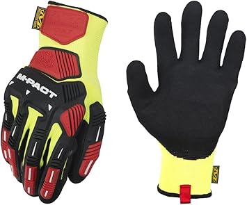 Mechanix Wear进口代理批发 Mechanix Wear：M-Pact Knit CR3A3 工作手套（XL 号，黄色/黑色）