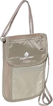 eagle creek进口代理批发 eagle Creek TRAVEL GEAR 豪华颈夹式钱包，卡其色，均码