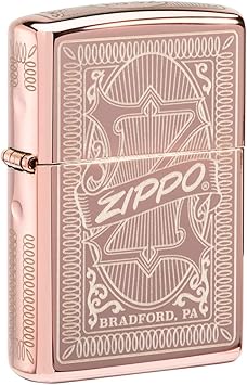 Zippo进口代理批发 Zippo Reimagine Zippo Design 玫瑰金袖珍打火机