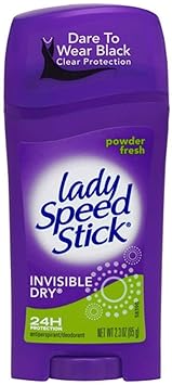 Lady Speed Stick进口代理批发 Lady Speed Stick 止汗除臭剂隐形干粉新鲜 2.30 盎司（10 件装）