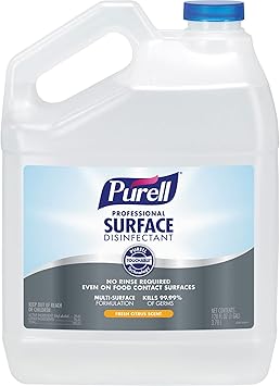 Purell进口代理批发 Purell 专业表面消毒剂，清新柑橘香味，1 加仑