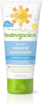 Babyganics进口代理批发 Babyganics 防晒乳液 50 SPF，6 盎司，包装可能有所不同