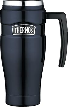 THERMOS进口代理批发 THERMOS 不锈钢特大号真空隔热旅行杯，16 盎司，蓝色