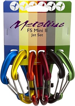 Metolius进口代理批发 Metolius 6 件装 Bravo 钢丝门登山扣 - 什锦