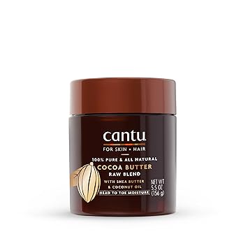 Cantu进口代理批发 Cantu Skin Therapy 保湿原混合物身体黄油、可可脂、乳木果油和椰子油，5.5 盎司