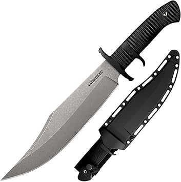 Cold Steel进口代理批发 Cold Steel Marauder 9 英寸日本 AUS8A 夹点刀片 5.125 英寸 Kray-Ex 手柄战术户外狩猎直刃刀带安全防爆护套