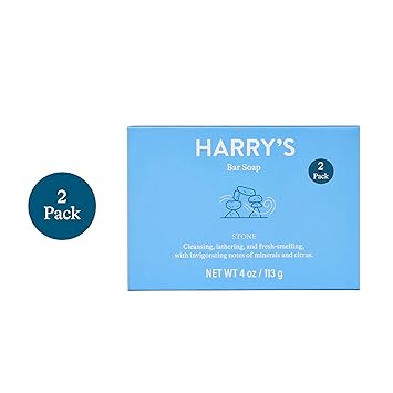 酷牌库|商品详情-Harry's进口代理批发 Harry's 男士香皂，石香，4 盎司。肥皂，2 块装