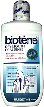 Biotene进口代理批发 Biotene 口干漱口水，新鲜薄荷 8 盎司（7 件装）