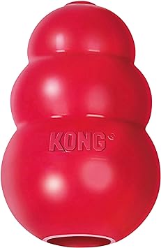 KONG进口代理批发 KONG 经典填充狗玩具 - 狗的抓取和咀嚼玩具 - 填充能力和不稳定的弹跳，可延长玩耍时间 - 耐用的天然橡胶材料 - 适合中型狗