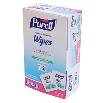 Purell进口代理批发 Purell 9022-10 消毒湿巾，独立包装，2 盒 100 片