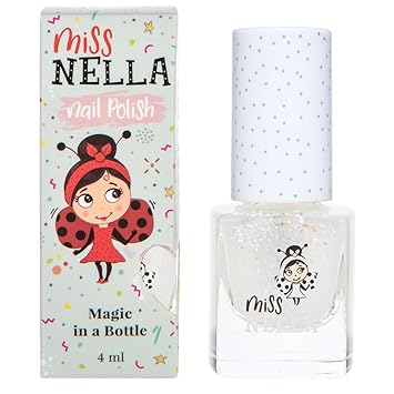 酷牌库|商品详情-Miss Nella进口代理批发 MISS NELLA CONFETTI CLOUDS安全儿童专用闪光透明指甲油，无毒无味配方，适合儿童和幼儿，天然水基，易于剥离