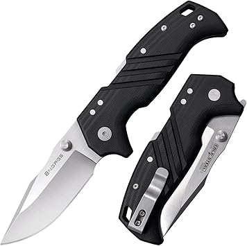 Cold Steel进口代理批发 Cold Steel Engage 3 英寸 S35VN 锋利夹尖刀片 4.25 英寸 G-10 手柄日常携带战术折叠刀带 Atlas Lock