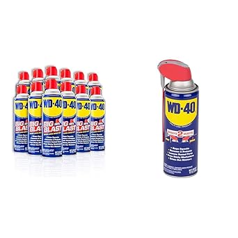 WD-40进口代理批发 WD-40 原创配方，多用途产品，带大爆炸喷雾，18 盎司 [12 件装] 和原创配方，多用途产品，带智能吸管喷雾 2 种方式，12 盎司 [12 件装]