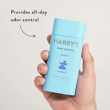 酷牌库|商品详情-Harry's进口代理批发 Harry's 男士除臭剂 - 气味控制除臭剂 - 不含铝 - 多件装 - 石头、紫苏、红木，2.5 盎司（3 件装）