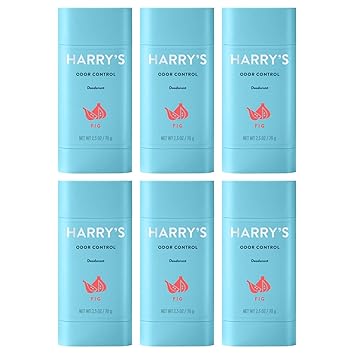 Harry's进口代理批发 Harry's 男士除臭剂 - 气味控制除臭剂 - 无铝 - 无花果（6 片）