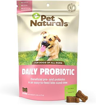 酷牌库|商品详情-Pet Naturals进口代理批发 Pet Naturals 120M CFU 狗用益生菌，60 粒咀嚼片和 Nutri-Vet 狗用眼冲洗液，4 盎司 - 消化和眼睛健康