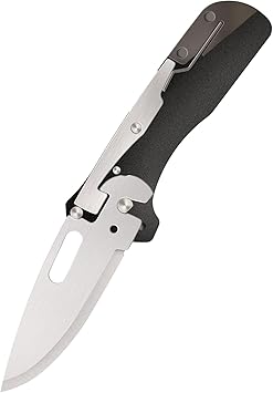 酷牌库|商品详情-Cold Steel进口代理批发 Cold Steel Click N Cut 文件夹耐用狩猎和徒步钢 5 盎司紧凑型 7 英寸长折叠刀，带强力锁和 2 个可互换刀片