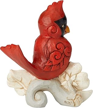 酷牌库|商品详情-Enesco进口代理批发 Enesco Jim Shore Heartwood Creek Cardinal 微型雕像，3.35 英寸，多色