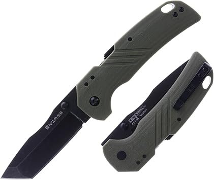 Cold Steel进口代理批发 COLD STEEL Engage 3 英寸 4116SS 锋利 Tanto 尖刀片 4.25 英寸 GFN 手柄日常携带战术折叠刀带 Atlas Lock