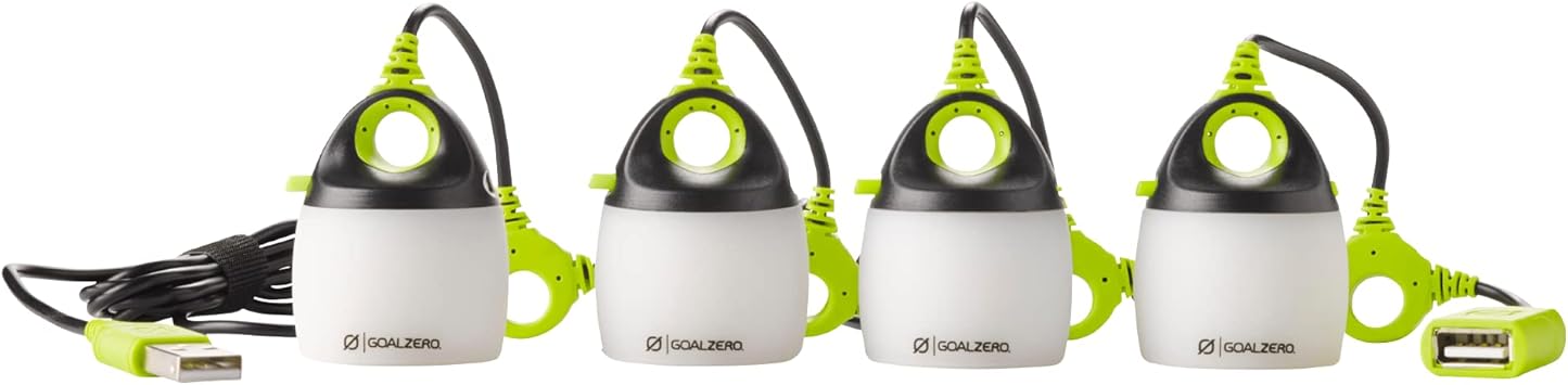 Goal Zero进口代理批发 Goal Zero Light-A-Life 迷你可链式 LED 灯，4 件装，带色调