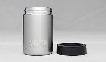 酷牌库|商品详情-YETI进口代理批发 YETI 不锈钢 Rambler Colster 罐头和瓶架 银色 一种尺寸，12 盎司