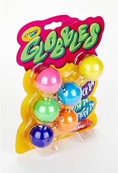 酷牌库|商品详情-Crayola进口代理批发 Crayola Globbles 烦躁玩具（6 克拉），粘性烦躁球，儿童挤压礼物，儿童感官玩具，压力玩具，儿童圣诞袜，4+