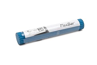 Theraband进口代理批发 THERABAND FlexBar，网球肘治疗杆，缓解肌腱炎疼痛并提高握力，适用于高尔夫球手肘部和肌腱炎的阻力杆，蓝色，重型，高级