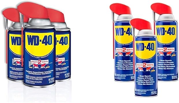 WD-40进口代理批发 WD-40 原创配方，多用途产品，带智能吸管喷雾，2 种，8 盎司 [3 件装] & 原创配方，多用途产品，带智能吸管喷雾，2 种，12 盎司，3 件装，12 盎司