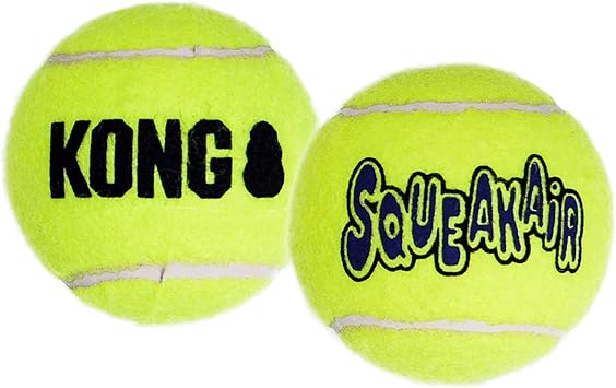 KONG进口代理批发 KONG Air Dog Squeakair 狗玩具网球，中号（3 件装）