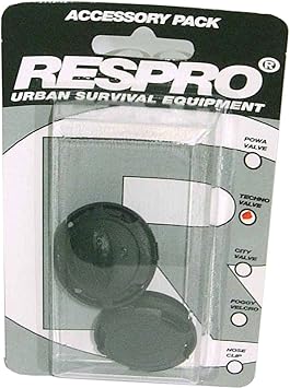 Respro进口代理批发 Respro 通用 Techno/City 阀门（2 件装）-黑色