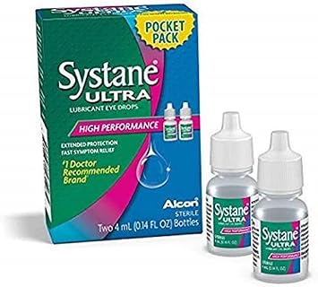 Systane进口代理批发 Systane Ultra 滴眼液高性能润滑剂 0.14 Fl。盎司 - 4mL -（6 瓶）