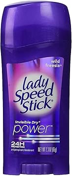 Lady Speed Stick进口代理批发 Lady Speed Stick 止汗除臭剂，隐形干燥，野生小苍兰 2.30 盎司