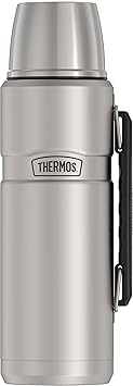 THERMOS进口代理批发 THERMOS 不锈钢 King 真空隔热饮料瓶，68 盎司，哑光钢